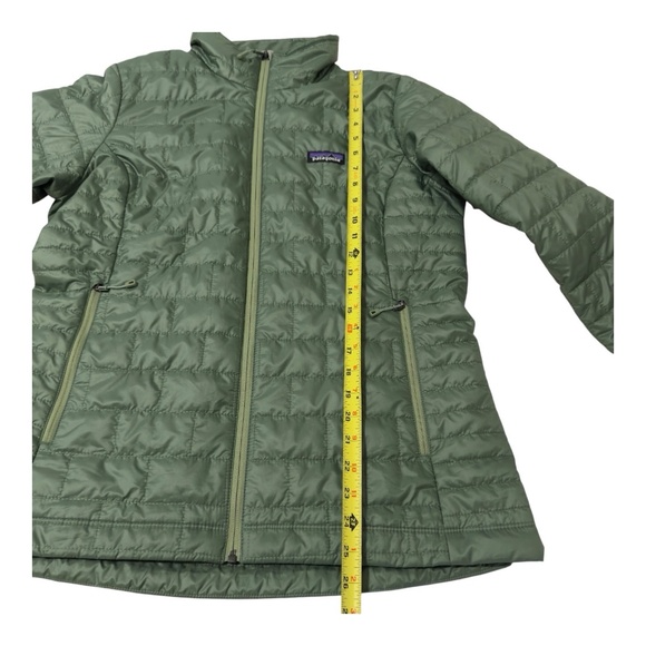 Patagonia Nano Puff Jacket Womens Large Green Primaloft Full Zip Outdoor Hiking - Picture 3 of 8